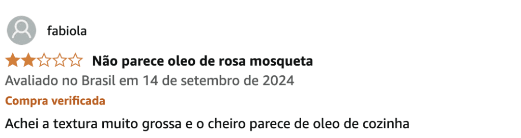 review negativo oleo de rosa mosqueta